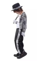 Costumes de danse pour garçons Michael Jackson, costumes de carnaval pour enfants avec haut et pantalon, TV et cinéma