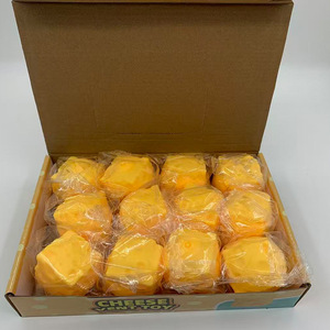 Juguete Antiestrés de Queso Cuadrado de Simulación, Bloque Blandito de Queso Falso, de Rebote Lento, para Descompresión, Ideal para Ventilar Emociones y Bromas, Lindo y Divertido - Product Image 3