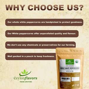 พริกไทยขาวเม็ดเต็ม เกรดพรีเมียม ออร์แกนิค ได้รับการรับรอง ขายดี - Product Image 5