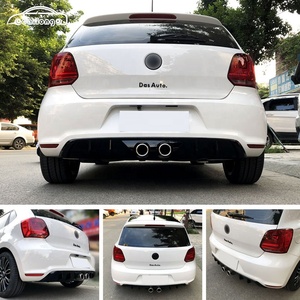 Fabbrica diretta paraurti Auto Per <span class=keywords><strong>Volkswagen</strong></span> <span class=keywords><strong>POLO</strong></span> 2011-2016 Aggiornamento <span class=keywords><strong>R</strong></span> Stile paraurti Anteriore paraurti Posteriore Griglia di Scarico - Product Image 5