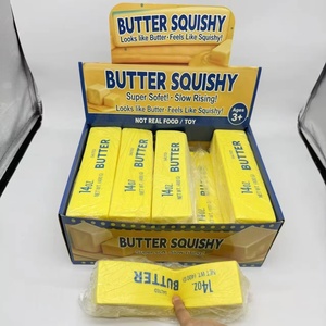 Juguete de Espuma Blanda Tipo Mantequilla, Paquete de 12, Bloques Antiestrés de Levantamiento Lento Estilo Queso para Venta al por Menor, Regalos y Exhibición - Product Image 1