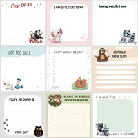 Bloc-notes autocollants amusants avec des animaux, bloc-notes autocollants sarcastiques avec des créatures mignonnes et des dictons humoristiques, cadeaux amusants pour les collègues et les étudiants