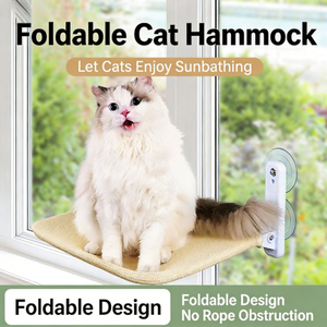 Hamac <span class=keywords><strong>de</strong></span> fenêtre pour chat Pami - Nid suspendu à ventouse peu encombrant pour balcon ou fenêtre, lit pour chat pour bronzer, hamac <span class=keywords><strong>de</strong></span> fenêtre pour chat - Product Image 2