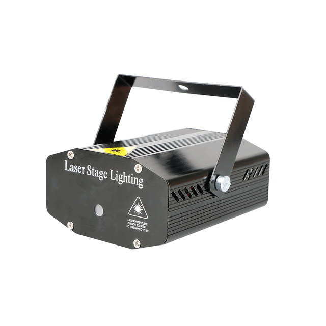 Orlite Mini LED Sound Activated Laser Stage Party Light RGB Flash Strobe Projector DJ Disco Light for Home Room Dance Party