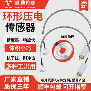 Quartz Crystal Piezoelectric Force Sensor 5000N Diaphragm Type WCPE200 Series Pulse Signal Output - Product Image 2