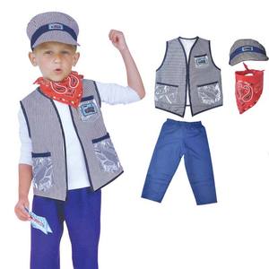 Disfraz de Tren de Juguete para Niños, Disfraz de Ingeniero Conductor, Disfraz de Profesión para Niños CARR-030 - Product Image 1