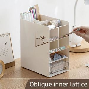 OEM/ODM <b>Large</b> Capacity 5-Layer Desktop <b>Storage</b> Rack With Drawer <b>Plastic</b> <b>Storage</b> <b>Containers</b> for School Living Room Home Office - Product Image 5