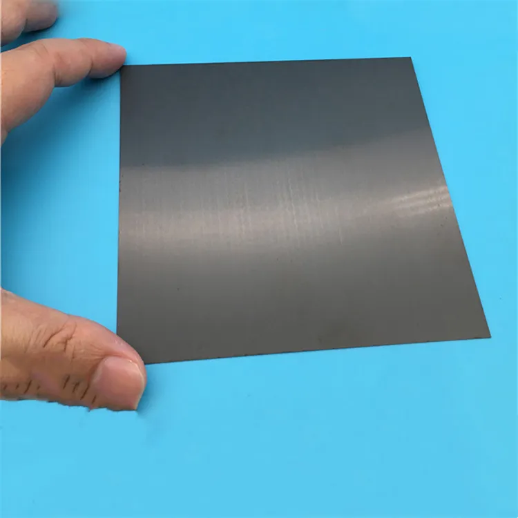 Lámina de cerámica de nitruro de silicio, sustrato ultrafino Si3n4, placa de cerámica de nitruro de silicio