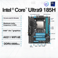 Nouveau processeur de bureau en métal ERYING MODT Ultra 185 pour 16 cœurs 64 bits avec DDR5 5600 MHz PCIe4.0x4 M.2*2 WiFi6E pour socket LGA 1150