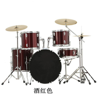 Toptan 5-Piece çocuklar ziller taht ile davul seti renkli perküsyon kiti yeni başlayanlar için eğitici müzikli oyuncak Sticks