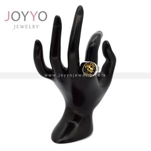 남성용 베스트 셀러 레트로 실버 해골 고딕 타원형 모양의 고급 스테인레스 스틸 패션 보석 반지 - Product Image 6