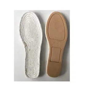 Semelle en jute de chanvre pour pêcheur, corde en caoutchouc moulé par injection pour les chaussures stylé