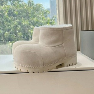 Botas de Esquí de Plataforma Cálidas para Hombre y Mujer, Diseño Personalizado de Fabricante, Suela Gruesa, Estilo Vintage, Puntera Ancha, Cuero Genuino, Botas de Nieve hasta el Tobillo - Product Image 2