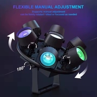 Lámpara de Atmósfera Retro Matrix Light Pro Stage de 7 Ojos RGB COB LED, Control DMX512 de 350W para Discotecas, Estudios y Teatros