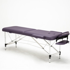 <span class=keywords><strong>Table</strong></span> de massage pliable en cuir synthétique portable avec un design moderne pour les soins de salon, de spa et de beauté dans le salon - Product Image 5