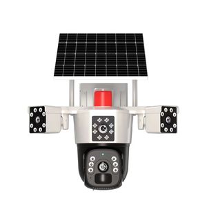 Caméra solaire d'extérieur HD Vision nocturne Rotation à 360 ° Aucun câblage nécessaire Vue à distance via téléphone portable - Product Image 1
