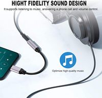 DAJIANG Personnalisé OEM USB Type C 3.5mm Femelle Audio Dongle Câble TUV Vérifié Auxiliaire Casque Jack Adaptateur PVC Veste Tresse