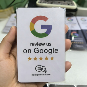 Autocollant de table Google en PVC pour restaurant, carte à puce instantanée à cinq touches pour les paiements commerciaux et les programmes de fidélité – Excellentes évaluations, programmable - Product Image 2