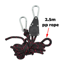 Sangle d'arrimage de 8 pieds (150 lb) avec corde de 1/4 de pouce, crochets mousquetons et éléments métalliques durables pour une fixation sécurisée