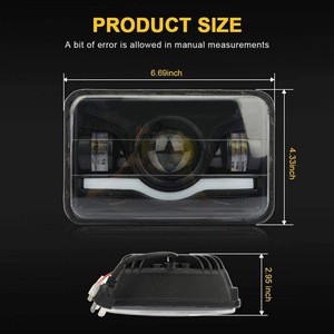 <b>Led</b> <b>Headlight</b> 17x11cm 12V Universal Fit For Truck Car Retrofit Upgrade - Product Image 4