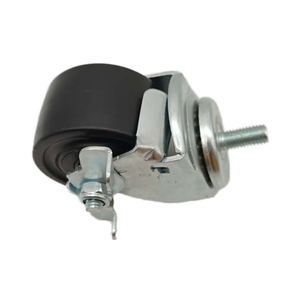 Hochwertige 75x45 PU Lenk schraube Rad verriegelung 3-Zoll-Möbelrollen Bürostuhl Trolley Medical Hospital Verwenden Sie PP-Material - Product Image 2