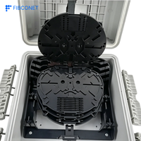 Boîtier de Jonction Fibre Optique ABS 10 Cœurs pour Montage Mural Extérieur avec Support POE/GSM/GPRS