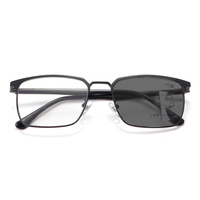 Lunettes optiques rectangulaires en acétate photochromique multifocal de haute qualité Lunettes de lecture progressives anti-lumière bleue