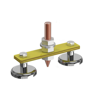 Abrazadera de tierra de soldadura de doble cabezal magnético, abrazadera de soldadura <span class=keywords><strong>magnética</strong></span> pequeña, soporte de tierra, accesorios de herramientas de soldadura electromagnética - Product Image 2