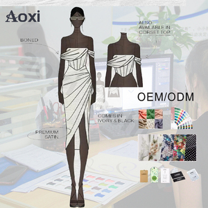 Phụ Nữ Cao Cấp Ren <span class=keywords><strong>In</strong></span> Ấn Mượt Mùa Xuân Mùa Hè Một Dòng Thanh Lịch Trang Phục Chính Thức Buổi Tối Dresses Các Nhà Sản Xuất Cho Hải Quan Quần Áo - Product Image 2