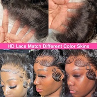 Peluca frontal de encaje completo HD 13x6 sin pegamento, cabello virgen brasileño rizado kinky, peluca frontal de encaje de cabello humano vietnamita sin procesar para mujer