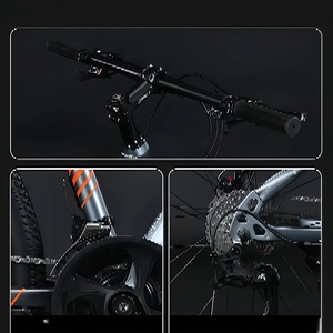 Vélo de montagne à <span class=keywords><strong>cadre</strong></span> en acier à haute teneur en carbone, 27 vitesses, ultra léger, frein à disque double, pneu gras de <span class=keywords><strong>26</strong></span> <span class=keywords><strong>pouces</strong></span>, <span class=keywords><strong>VTT</strong></span> tout-terrain, pédale ordinaire pour hommes - Product Image 6