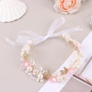 <span class=keywords><strong>Mori</strong></span> rose couronne bandeau fleur bandeau fleur couronne perle bandeau marié<span class=keywords><strong>e</strong></span> couronne style européen couvre-chef pour enfants - Product Image 4