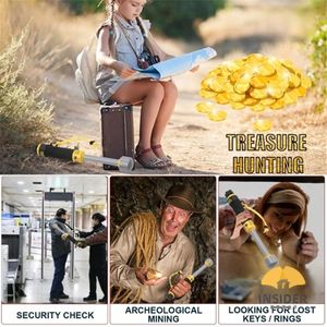 جهاز كاشف المعادن, جهاز محمول باليد 100 قدم تحت الماء بالكامل مقاوم للماء ، مؤشر دبوسي للكشف عن المعادن ، إرسال واستقطاب النبضي مع الاهتزاز ، LED 740 ، مكتشف - Product Image 4