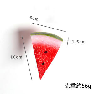 سلسلة مفاتيح غذائية بلاستيكية ثلاثية الأبعاد وصلت حديثًا ، نموذج لعبة البطيخ الإبداعي ، فاكهة محاكاة لهدايا العام الجديد - Product Image 4