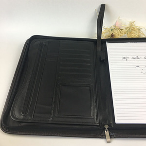 Hotsale Fashion Business Pu <strong>Leather</strong> Portfolio PU <strong>Leather</strong> <strong>A4</strong> Portfolio <strong>Folder</strong> - Product Image 4