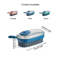 2025 nettoyage à domicile petite brosse à chaussures brosse à récurer en plastique avec distributeur de savon brosse à vaisselle de cuisine avec distributeur de savon liquide