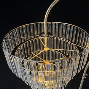 Factory Direct Decoration Floor Crystal Pendant Acrylic Metal Gold <b>Wedding</b> <b>Centerpiece</b> - Product Image 6