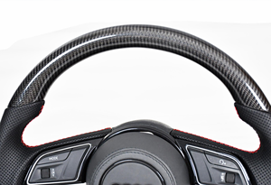 CarbMod pour A4 Allroad Avant B8 Pièces en fibre de carbone personnalisées Volant en fibre de carbone véritable - Product Image 5