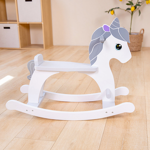 Cheval à bascule en bois style licorne, jouet à bascule pour enfants, cadeau de vacances pour enfants - Product Image 5