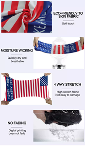 <span class=keywords><strong>Bandana</strong></span> unisex multifuncional con bandera de EE. UU., poliéster transpirable para deportes de ciclismo al aire libre, <span class=keywords><strong>bandana</strong></span> de tubo de cabeza mágica sin costuras - Product Image 5