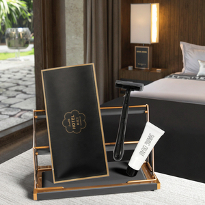 Kit de Amenidades de Hotel de Lujo Personalizado, Set de Artículos de Aseo Desechables para Viaje con Maquinilla de Afeitar y 10g de Crema de Afeitar - Product Image 2