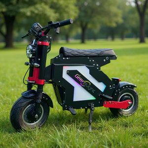 Moped électrique EU M5 52V/60V/72V 250W à double moteur, pneus larges 13/14 pouces, batterie 30-50Ah, charge 200kg, vitesse 25km/h, contrôle par application, suspension intégrale, étanche - Product Image 1