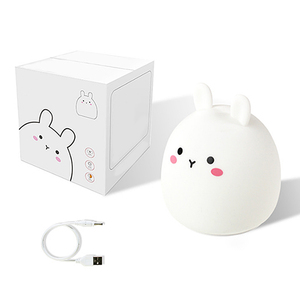 Lumière De Nuit d'enfants de Lapin Mignon Lampe Silicone Pépinière Bébé Kawaii Veilleuse - Product Image 1