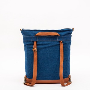Sac à dos tote en jean souple, grande capacité, simple, tendance et fonctionnel pour les loisirs - Product Image 2