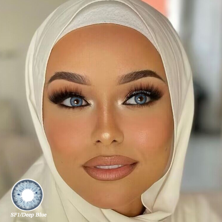 Синие контактные линзы арабского цвета