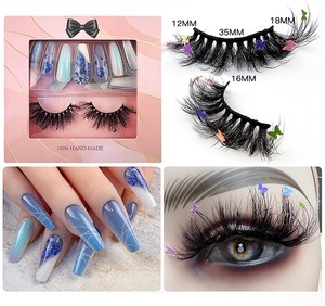 Ongles artificiels de luxe, Design personnalisé, presse sur les ongles et les cils, ensemble d'emballage - Product Image 6