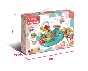 Fregadero de cocina educativo dos en uno, <span class=keywords><strong>dispensador</strong></span> de pesca y <span class=keywords><strong>agua</strong></span>, lavavajillas para niños, casa de juegos de <span class=keywords><strong>agua</strong></span>, caja de juguetes empaquetada - Product Image 4