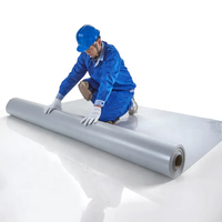 Membrane d'étanchéité de toiture TPO écologique sans chlore, haute résistance aux déchirures et aux perforations, pour la construction de sous-sols