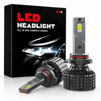 Ampoule de phare LED V20 9005 60W 12000LM 6000K Blanc Universel Tout-en-un 12V pour Amélioration de l'éclairage automobile