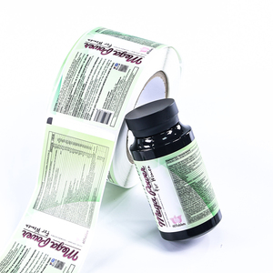 Etiquetas de Vinilo Personalizadas Resistentes al Agua y al Aceite, Certificadas ISO9001, para Botellas de Nutracéuticos |   Fabricante de Guangdong - Product Image 2